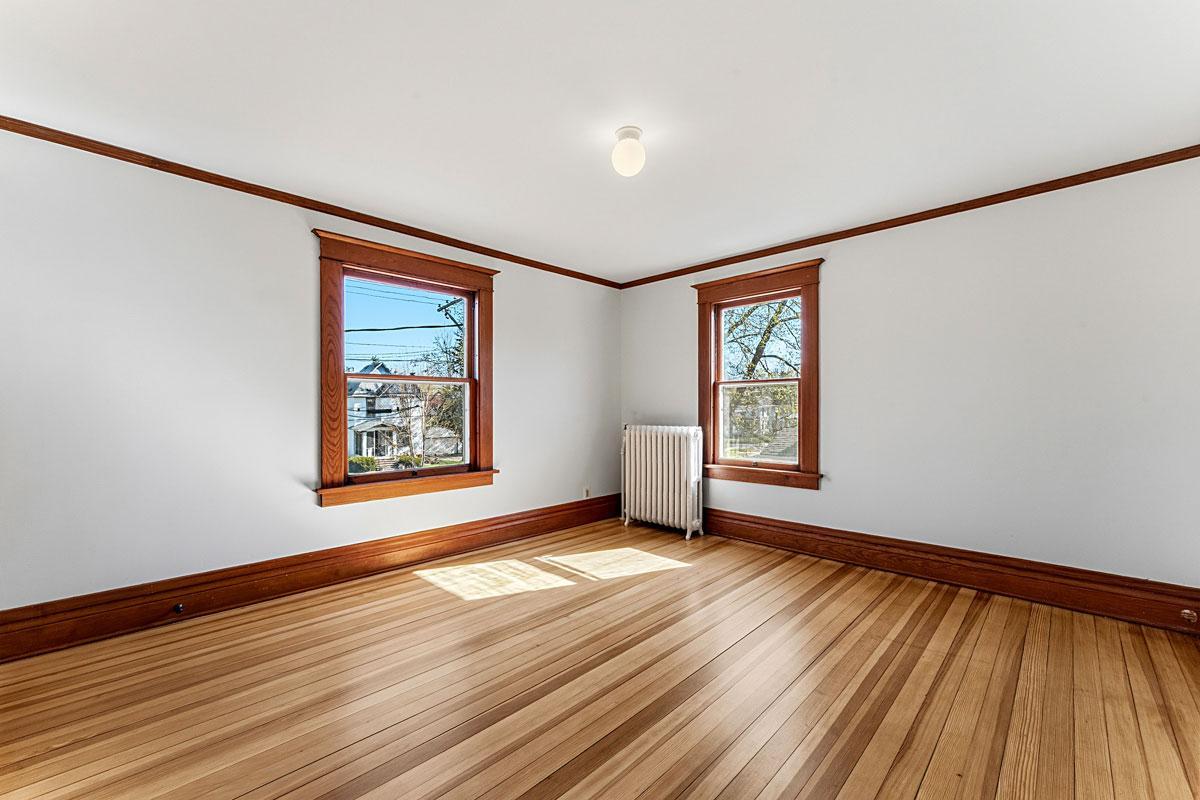 Four bedrooms upstairs.
