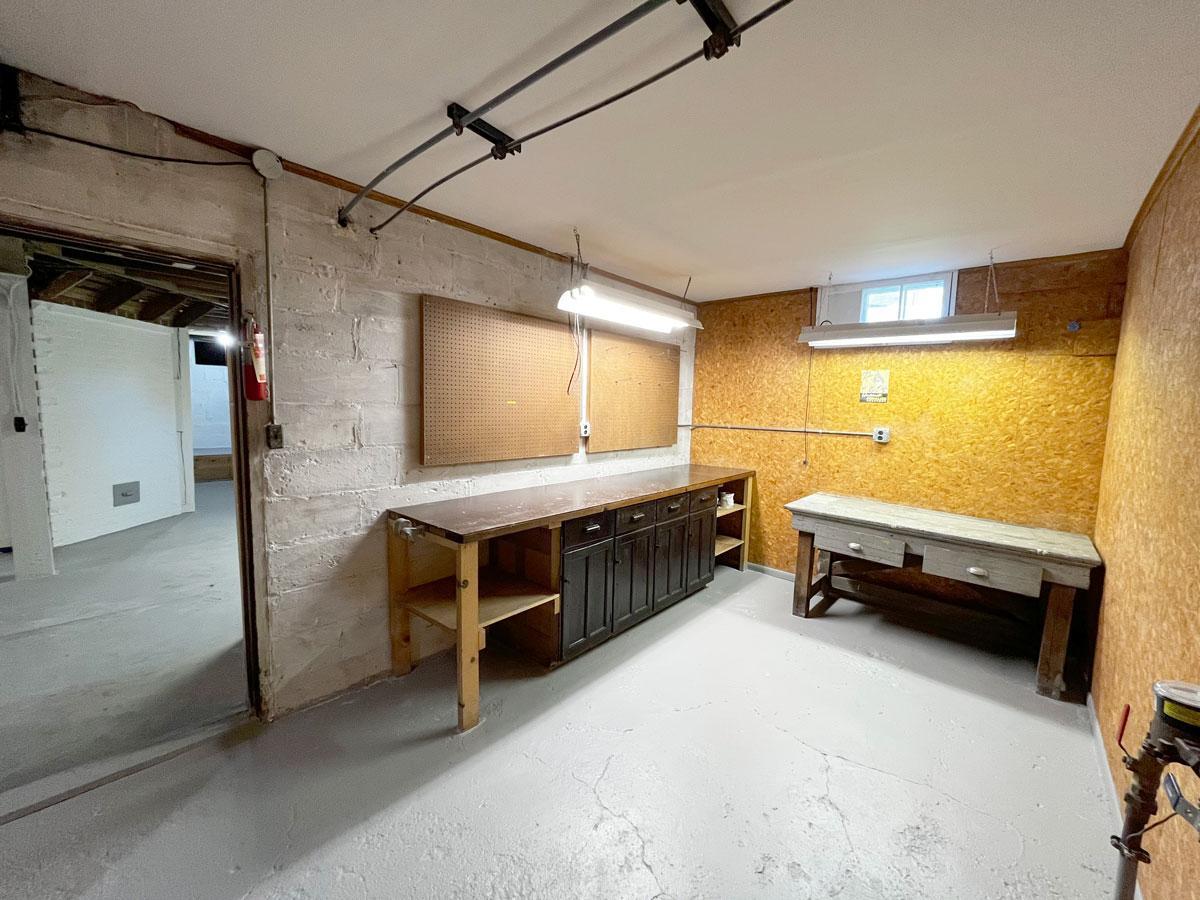 The workshop also has new insulation and ceiling.