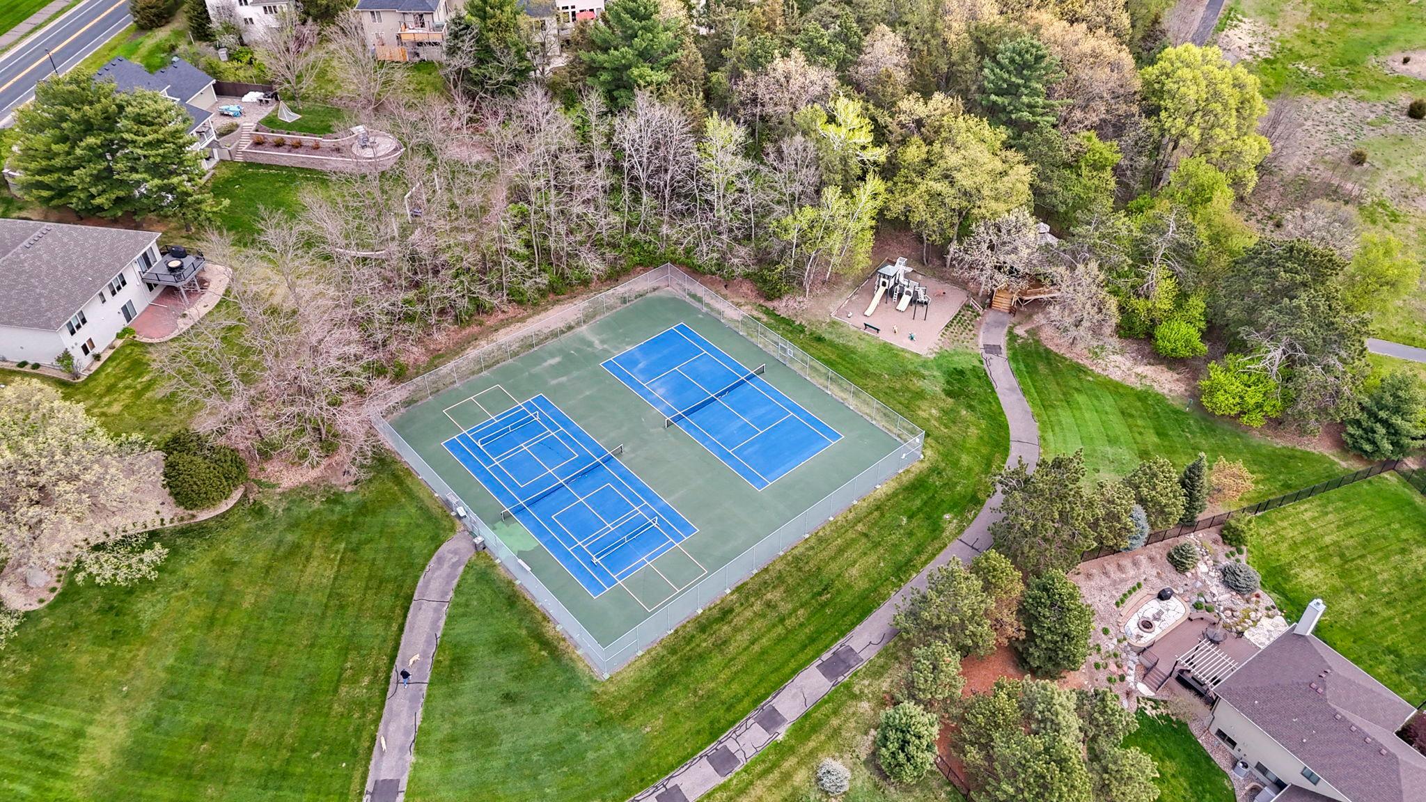 Stonepine Association tennis courts, playground and picnic gazebo