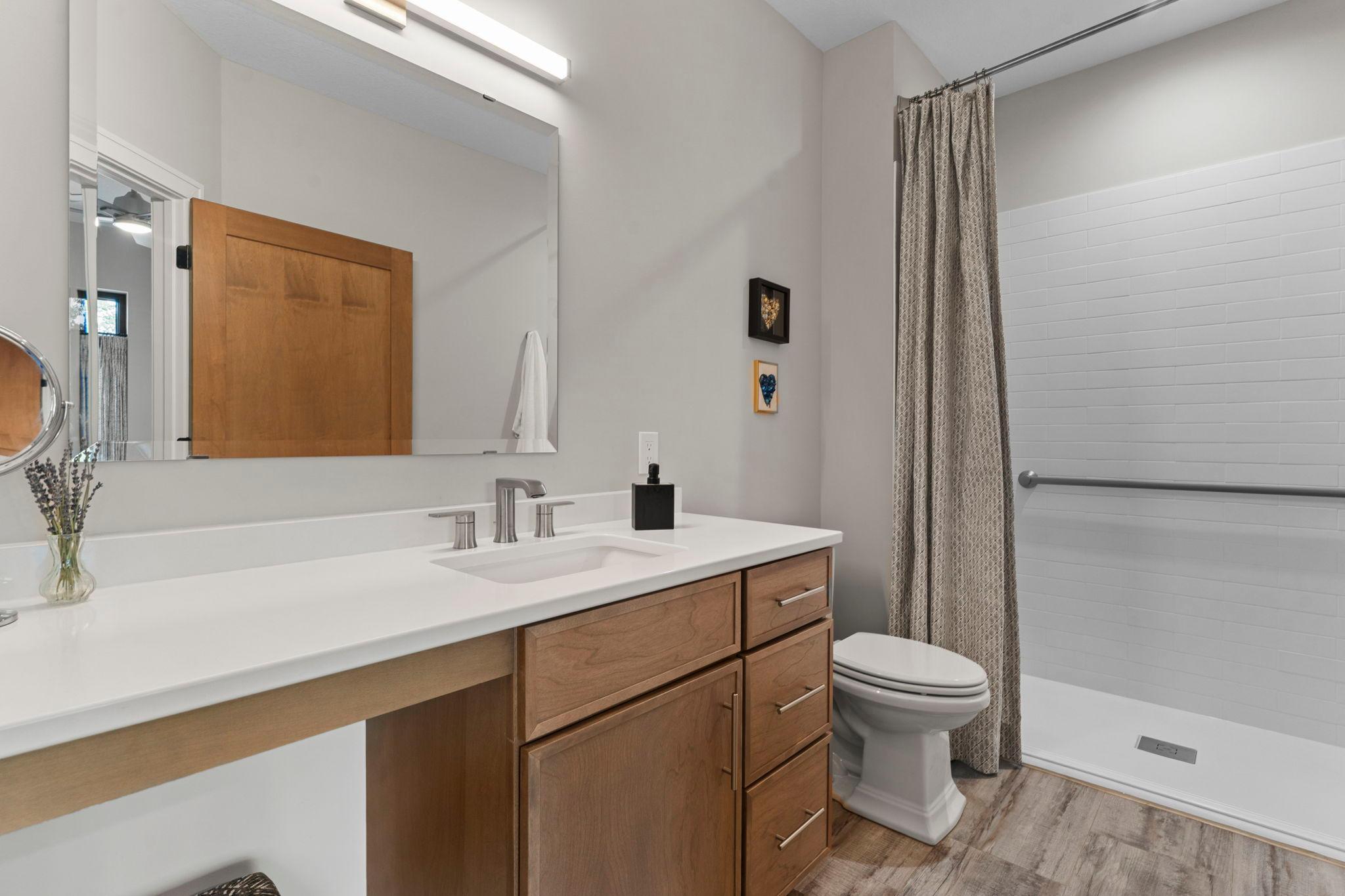 Private 3/4 guest bath