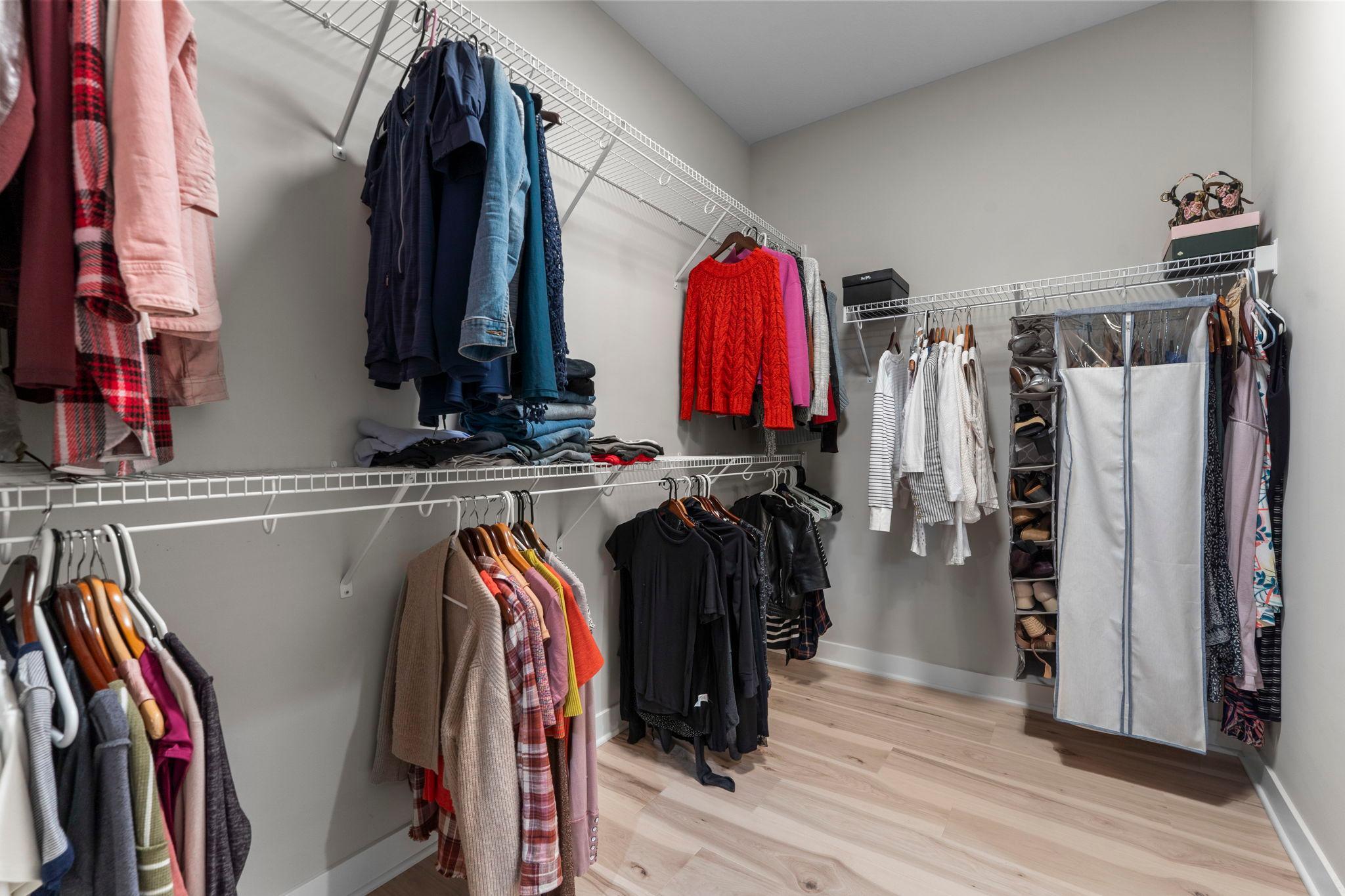 Primary walk in closet