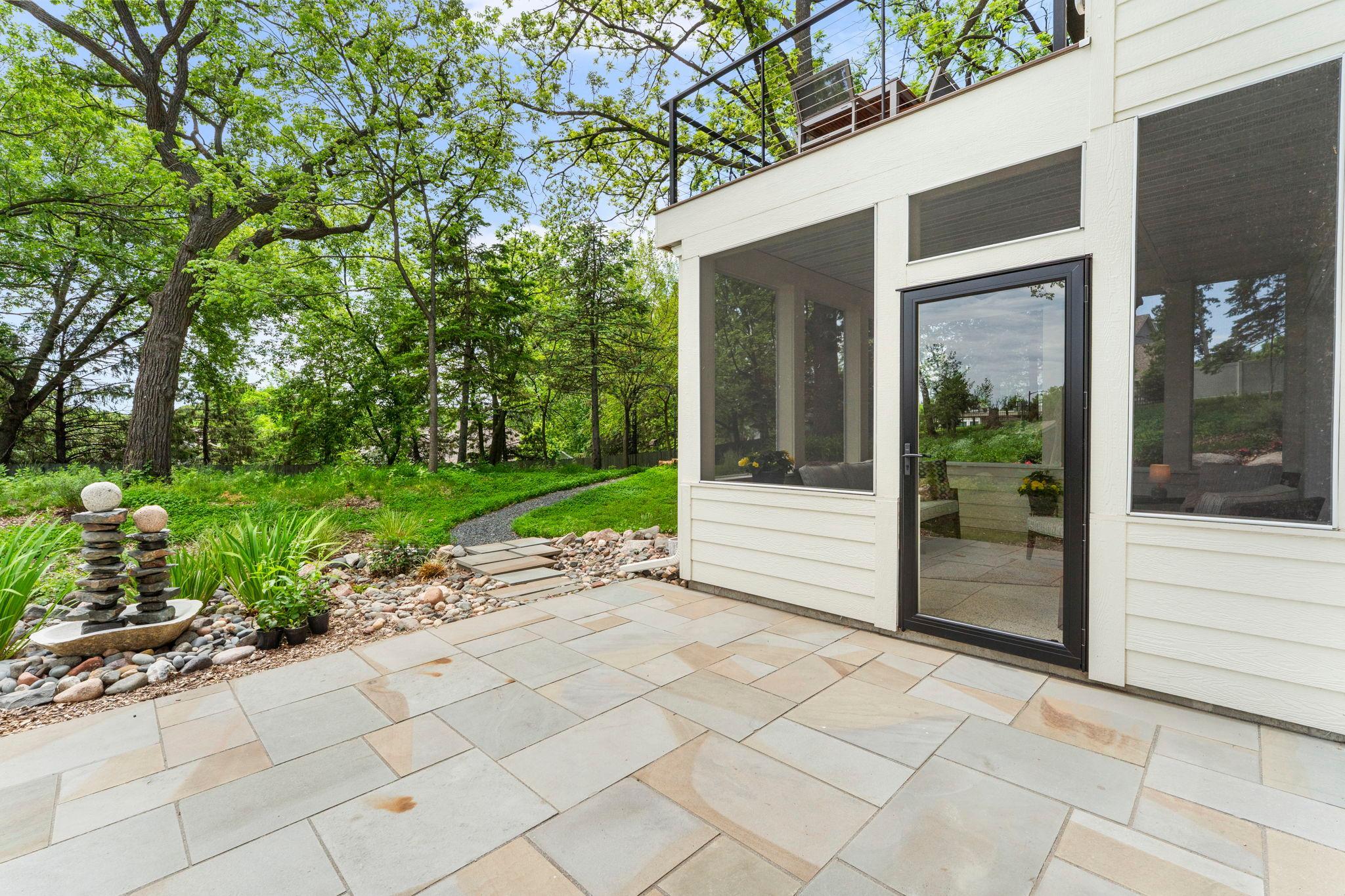 Beautiful slate patio