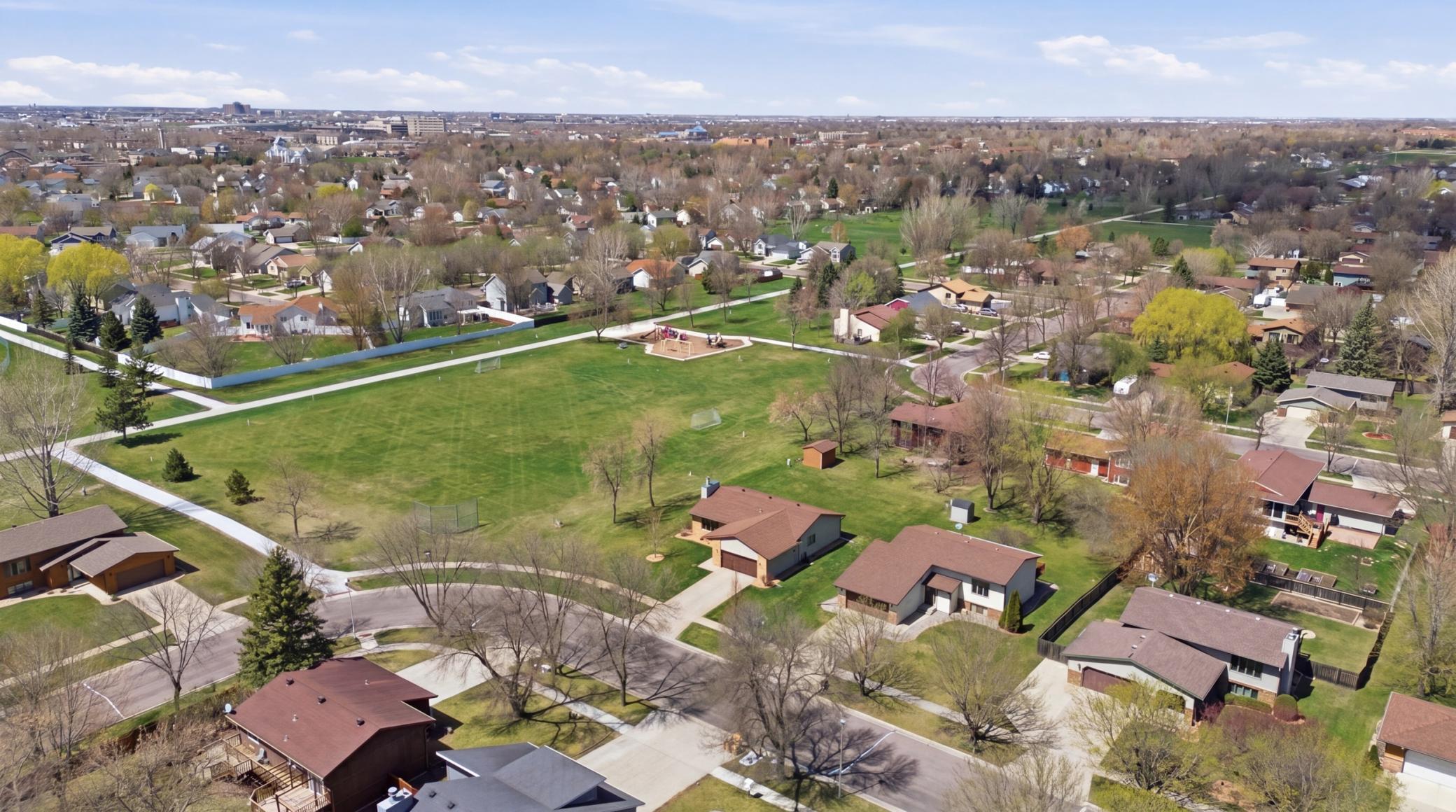 Aerial View to Park