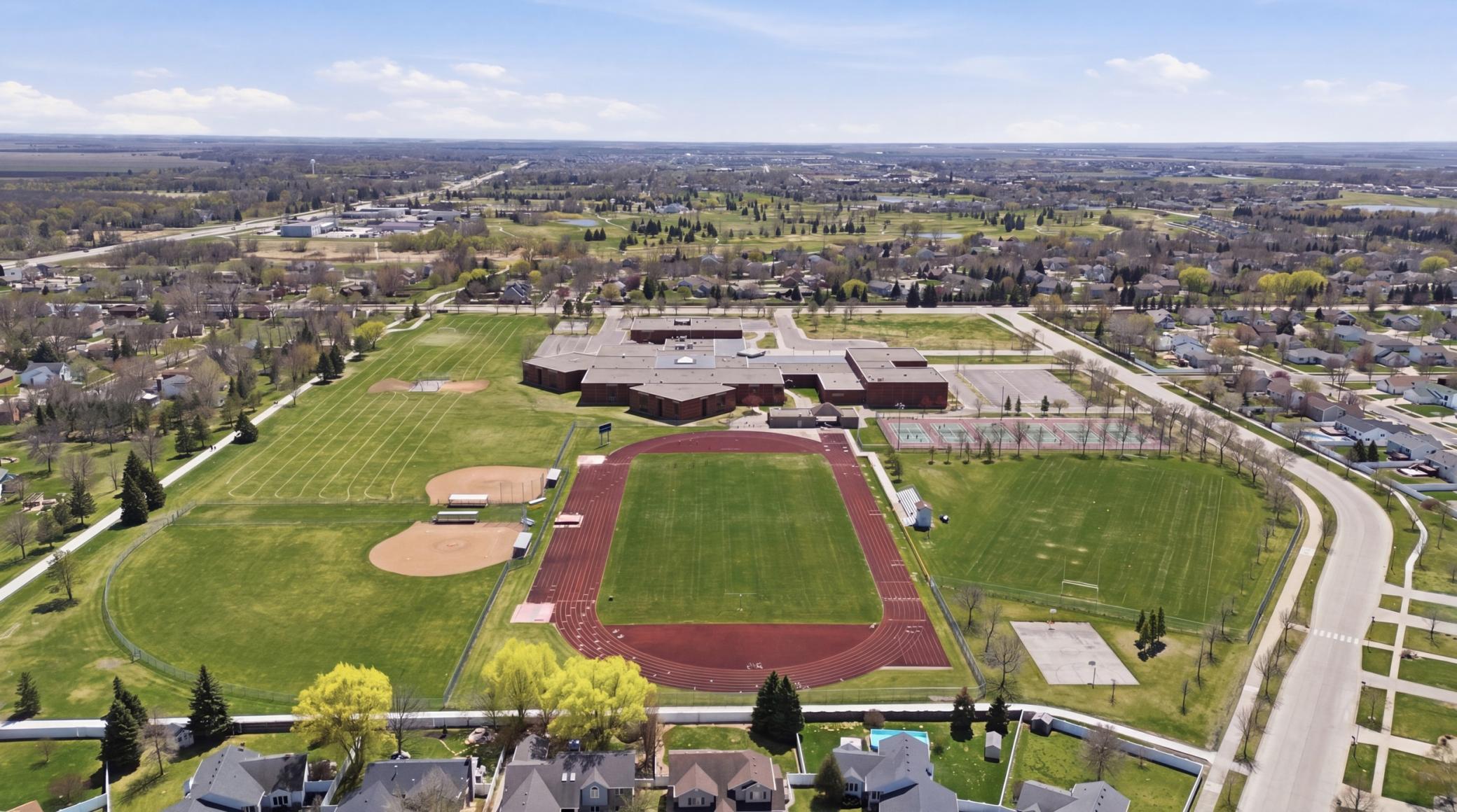Overhead View of Discovery Middle School