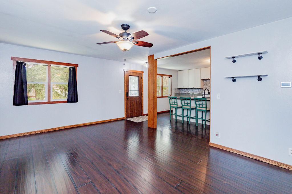 Front entry, Kitchen, Living Room