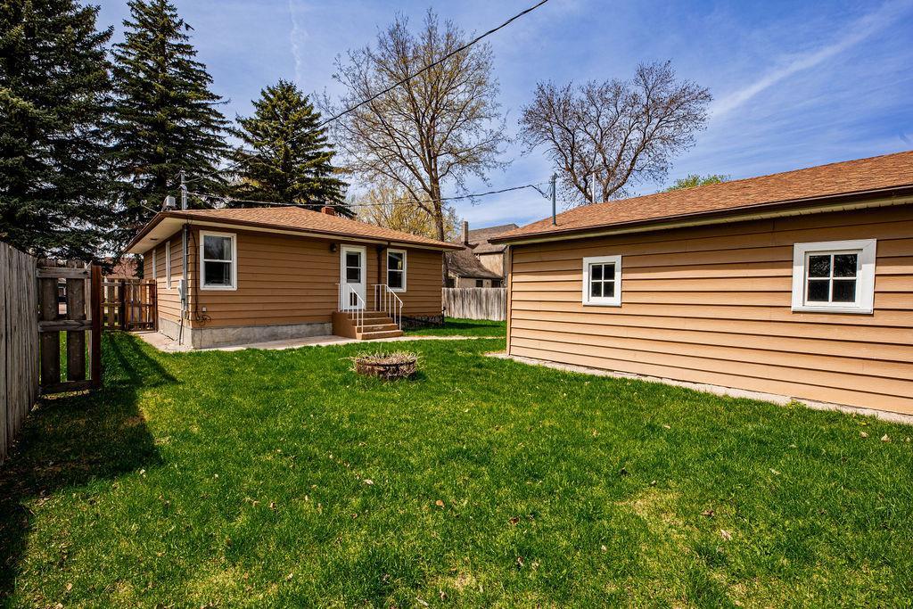 Backyard and back of home
