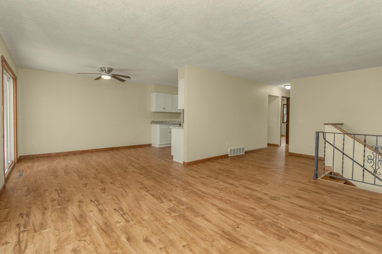 Floor with new luxury vinyl