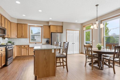 Large pantry through the white double doors!