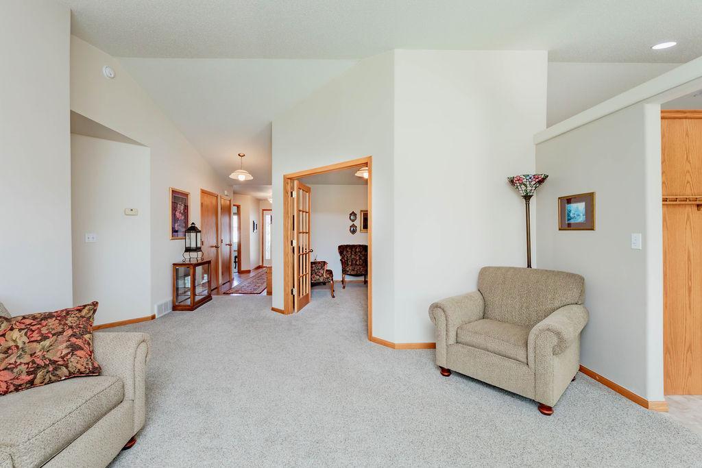 Living Room view to Foyer, Den