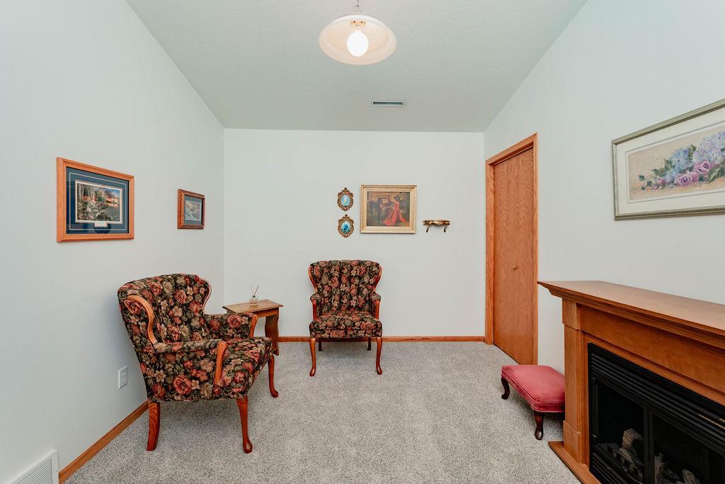 Den offers a flex space for you to have your own office, spare bedroom, second living room, etc...