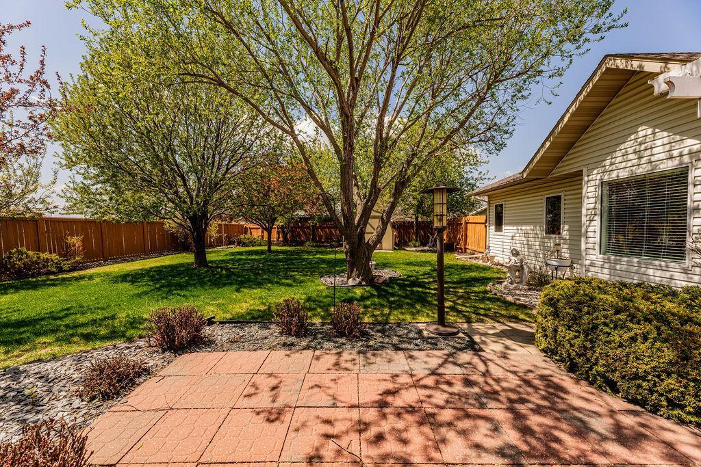 Nicely landscaped, lovely trees