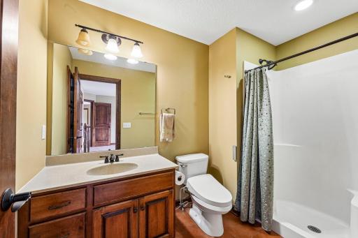 Each bedroom upstairs has an attached bathroom