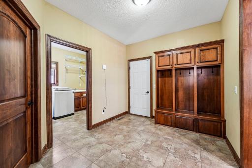 Spacious mud room