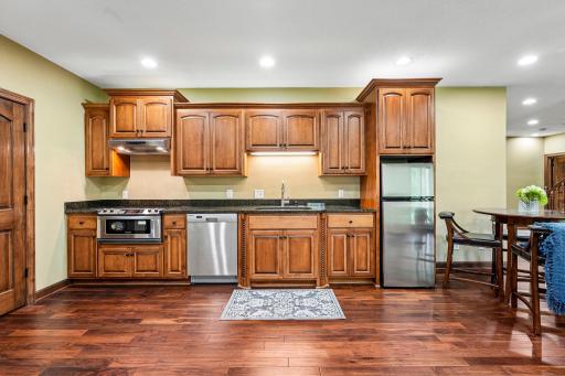 Convenient second kitchen in the lower level