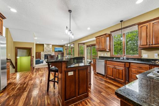 Spacious center island perfect for prep and gathering