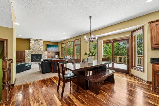 Exceptional flow between living, family, and dining spaces