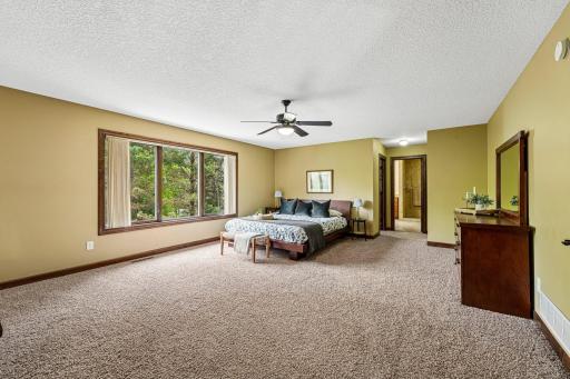 Spacious primary suite