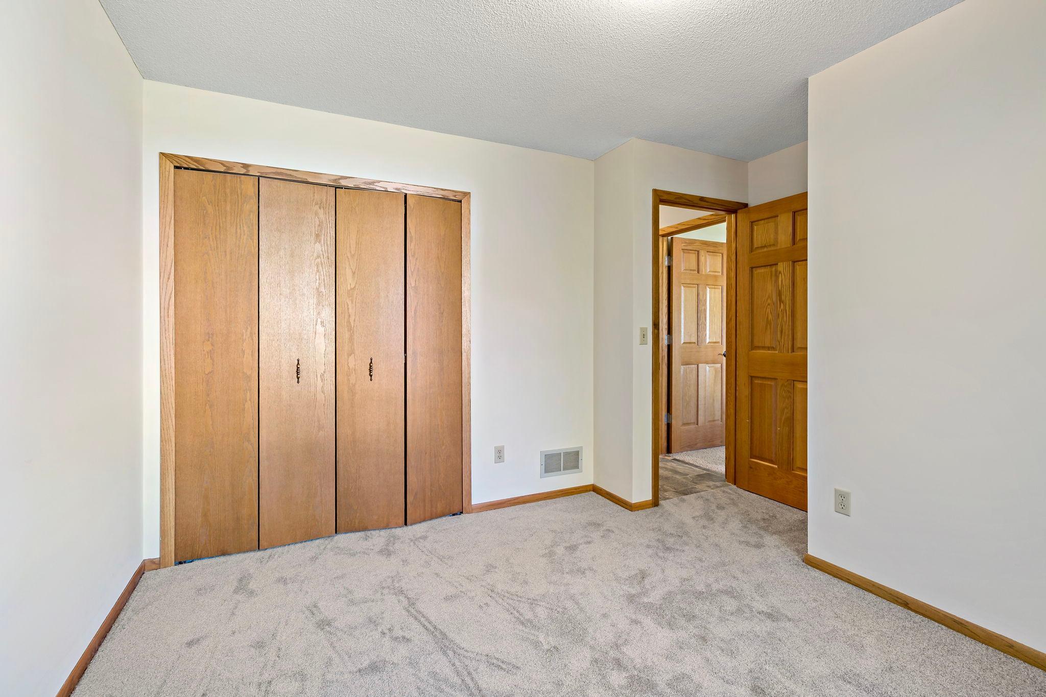 Bedroom #3 main level has new carpet