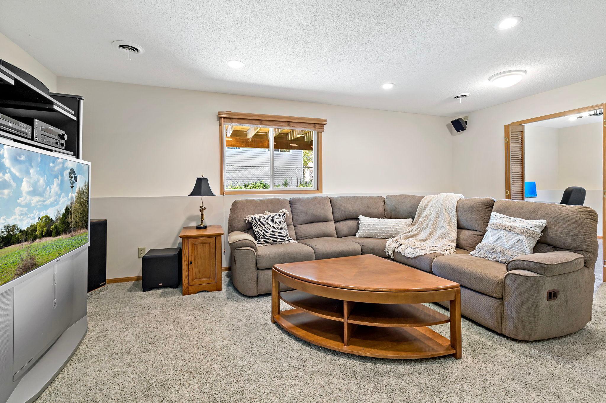 Lower level family room