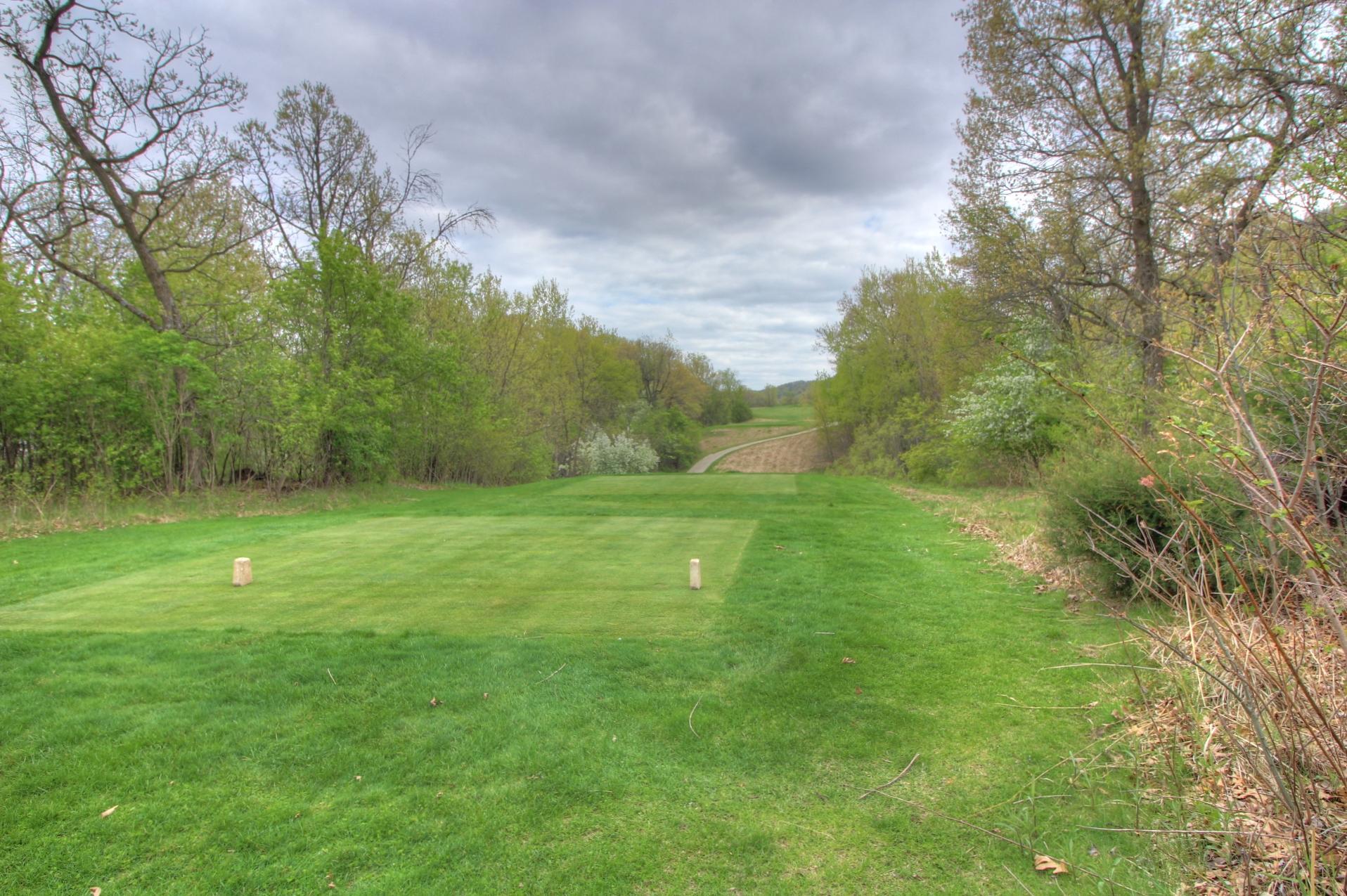 Lot abuts the 14th fairway