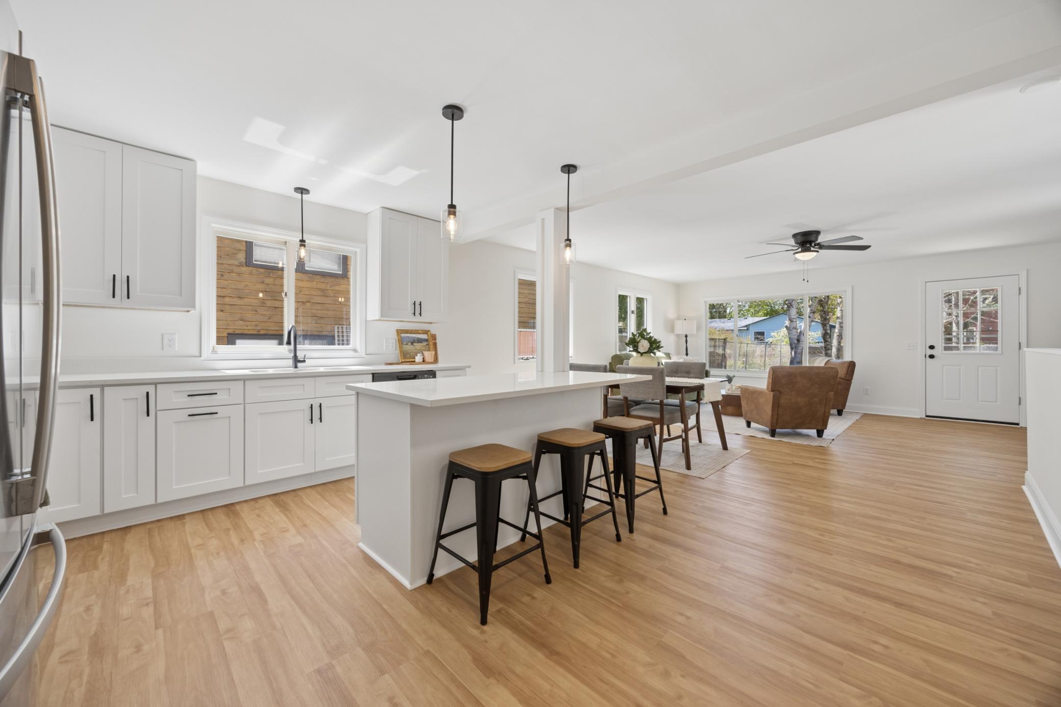 Kitchen facing SW