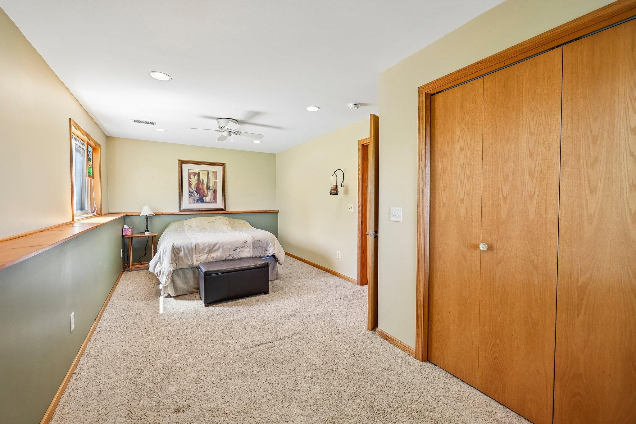 Bed #3 is on the lower level