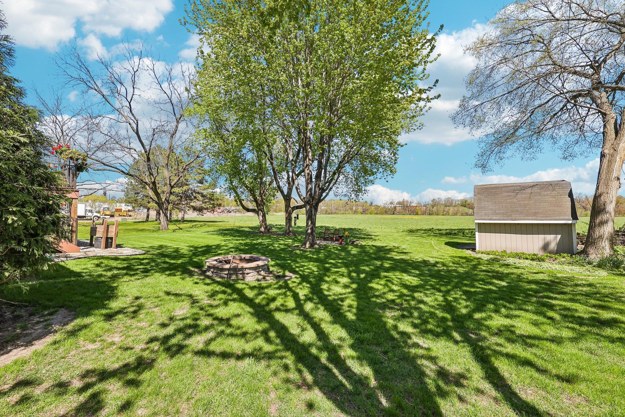 Nice, flat backyard