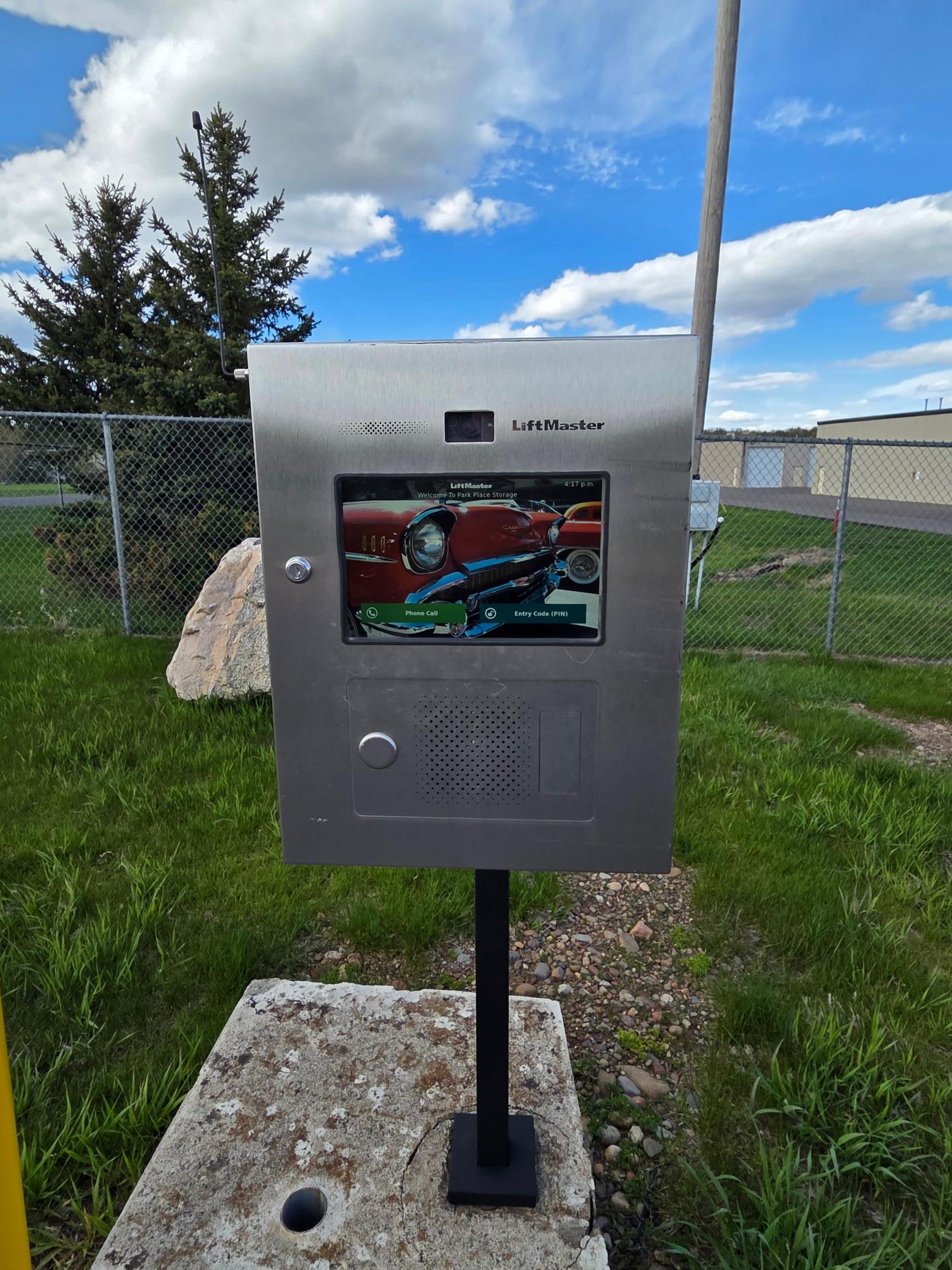 Secure key pad for access to the facility