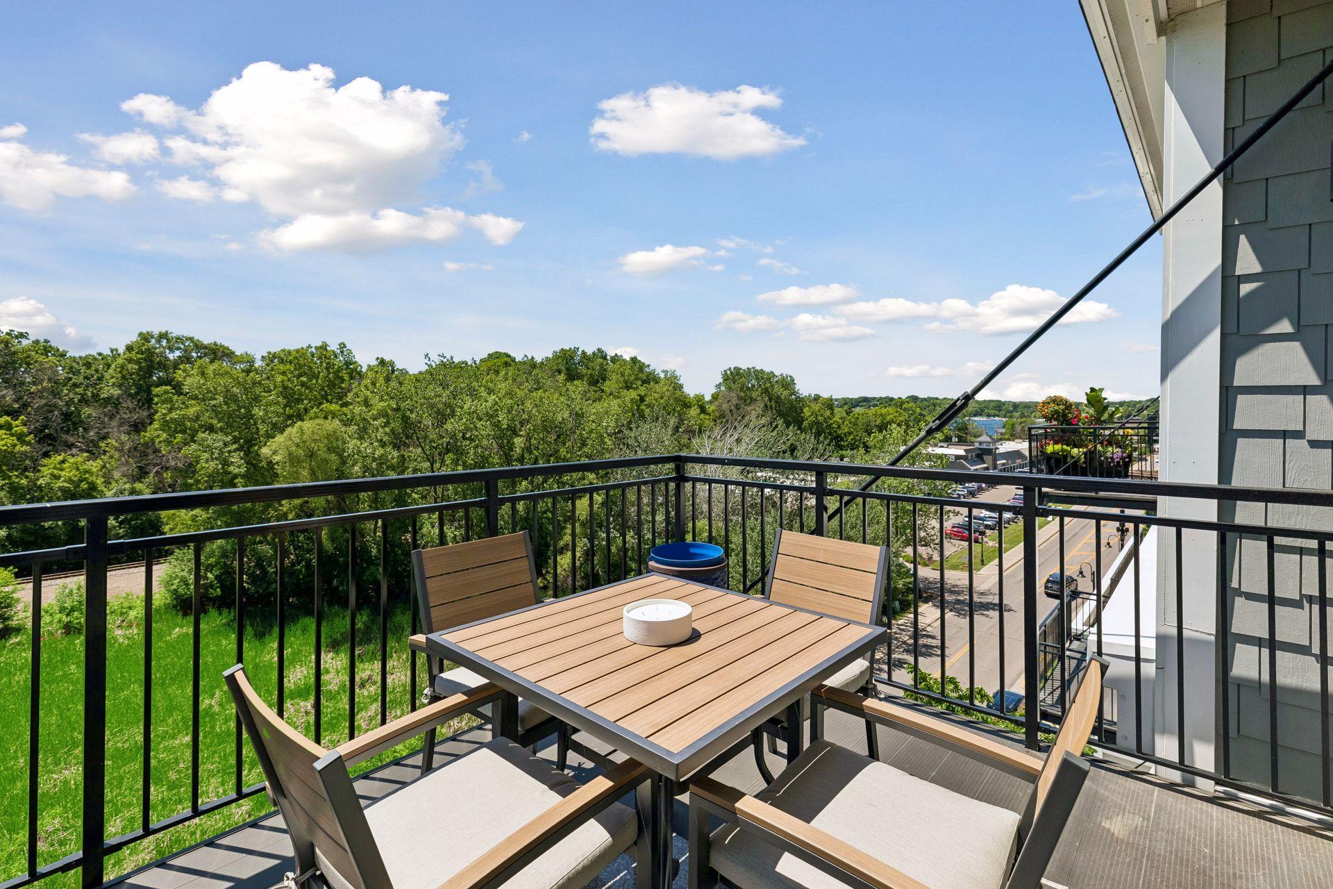 Easily access the first balcony from the living spaces