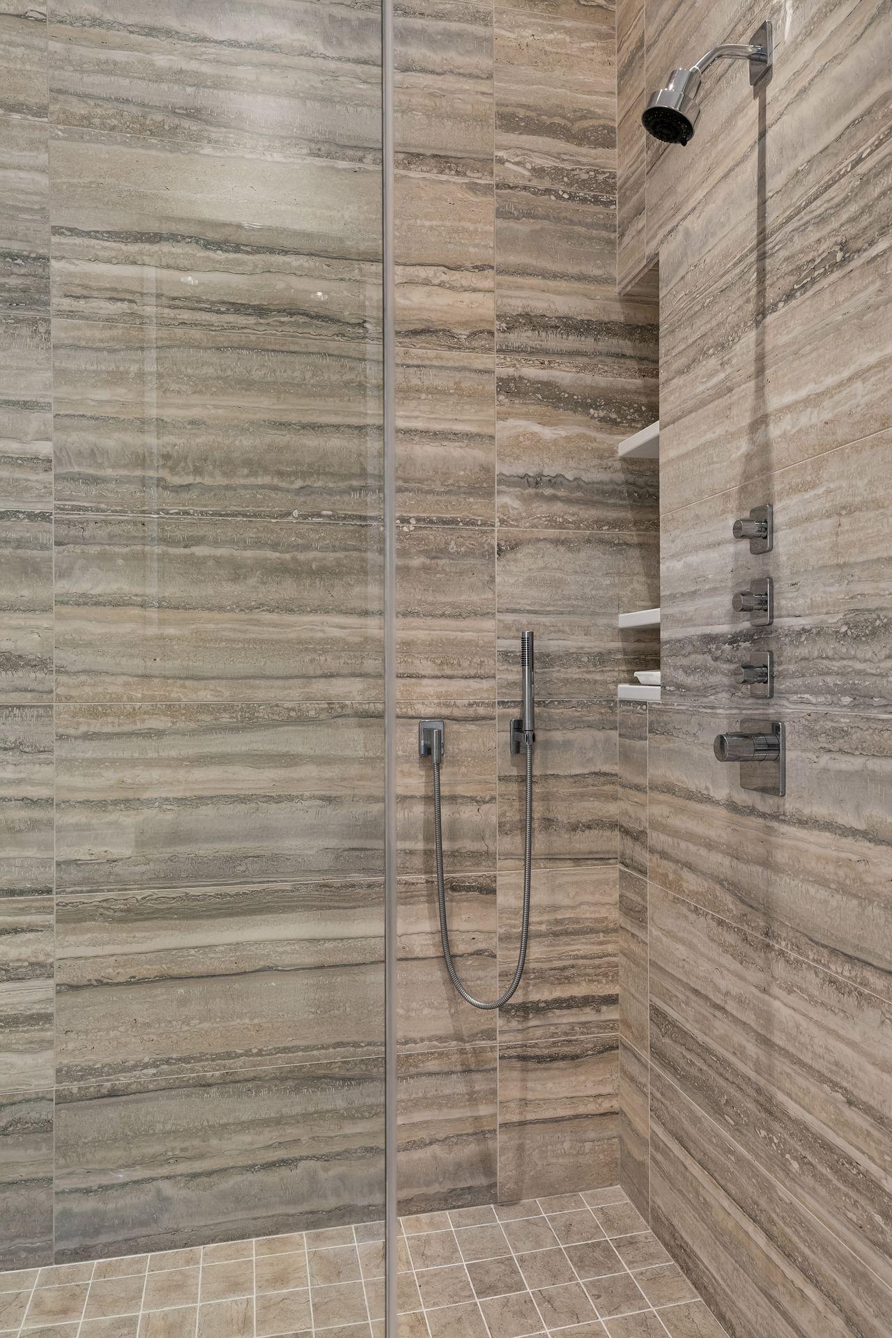 Primary bathroom walk-in shower