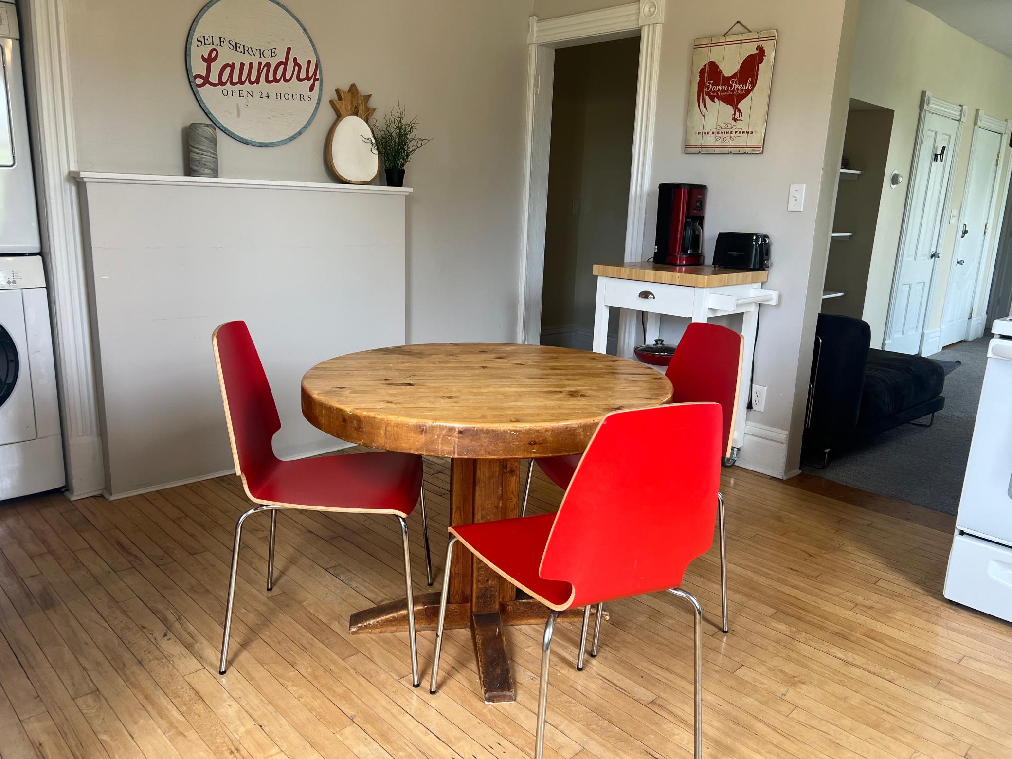 Unit 2 kitchen and dining area