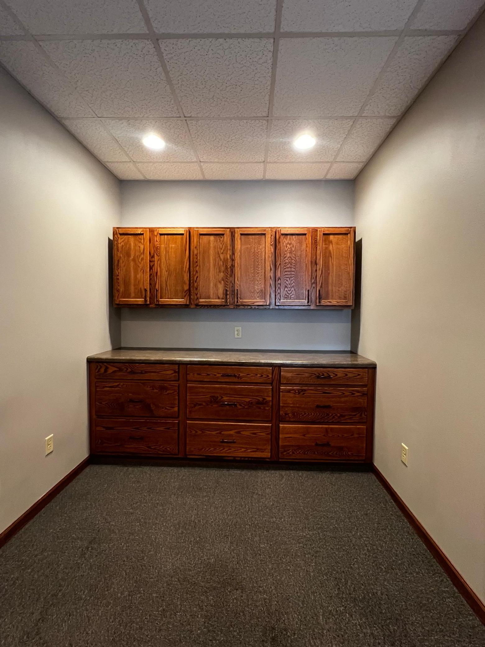 Storage Cabinets in the Reception Area.