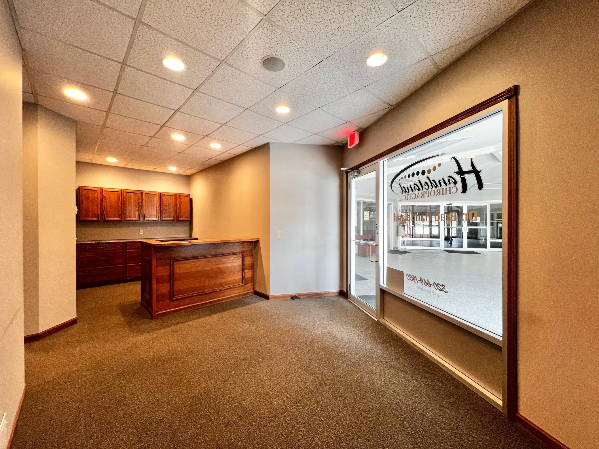 Reception Desk and Waiting Area.