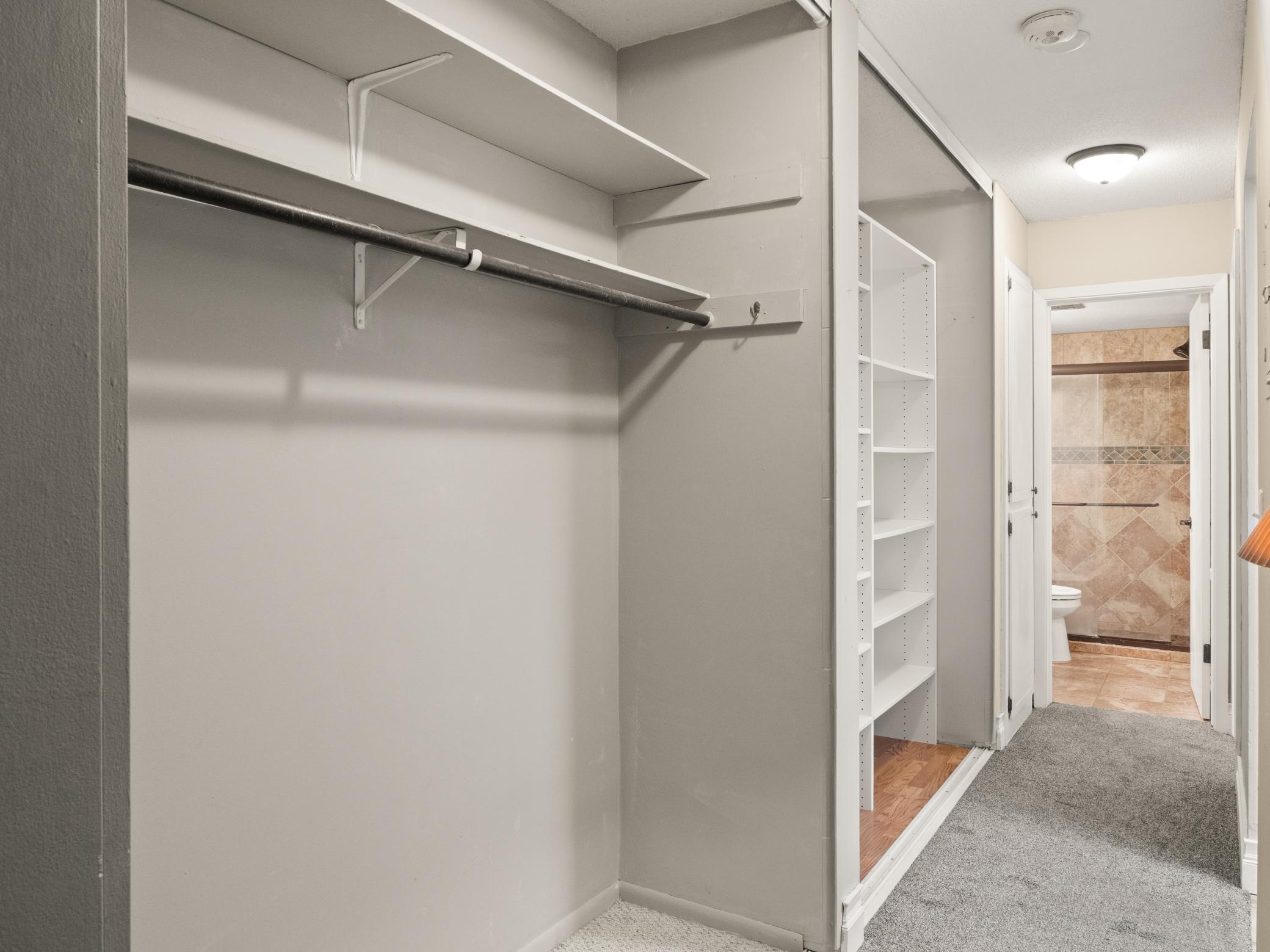 Generous storage in the unit - storage closet unit in lower level of building.