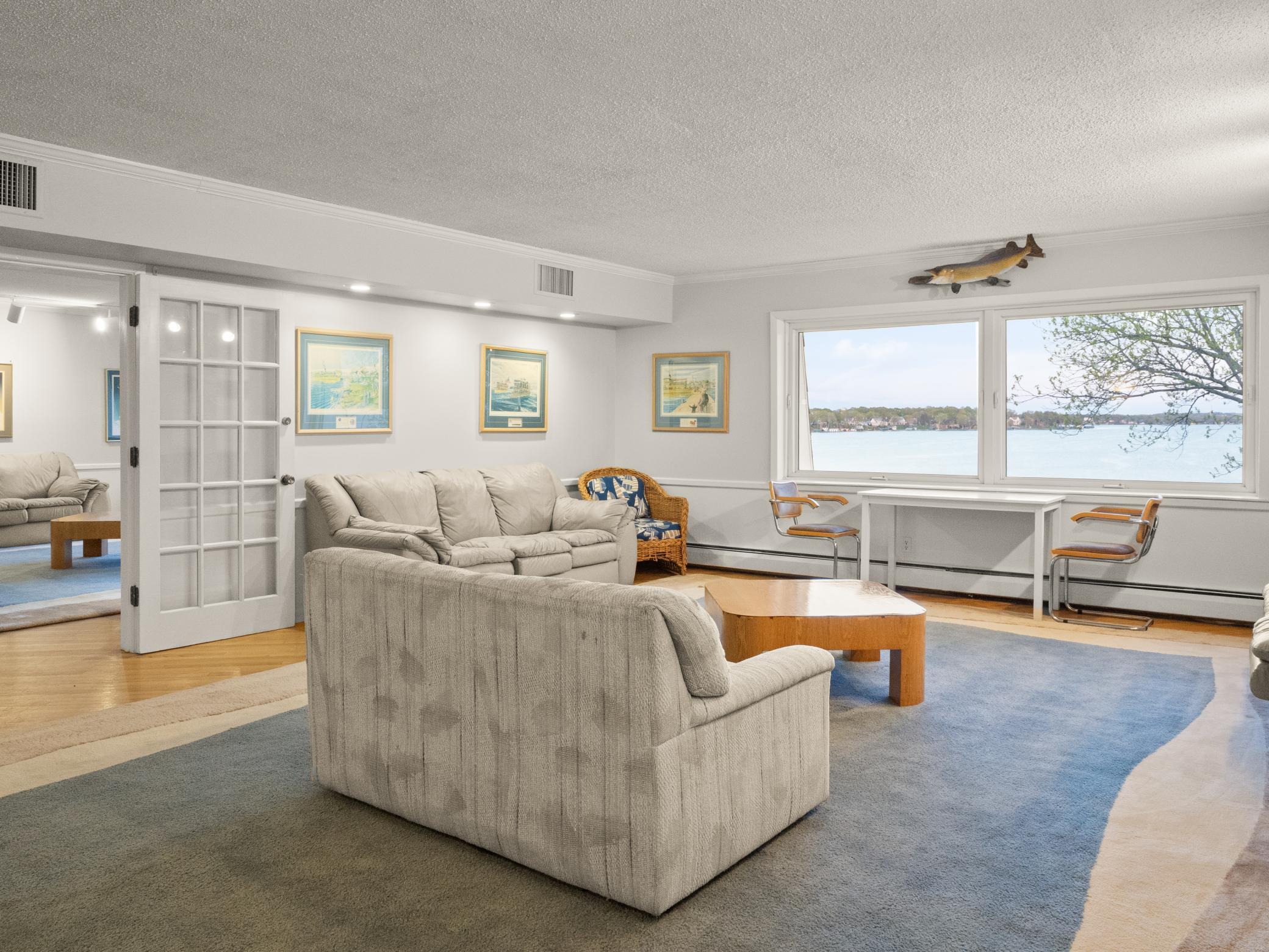The Admirals Club - party room, community room - lake views, fireplace, kitchen, wet bar.