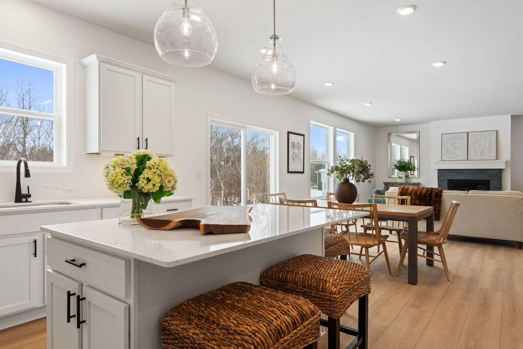 All kitchens are equipped with stylish and high-end finishes