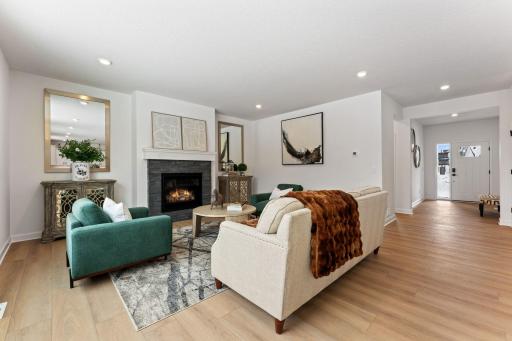 The open-concept design creates a feeling of space while improving the flow of the home