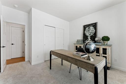 Perfect for an office space or guest suite, this main level bedroom is well-suited for the unique needs of any homeowner.