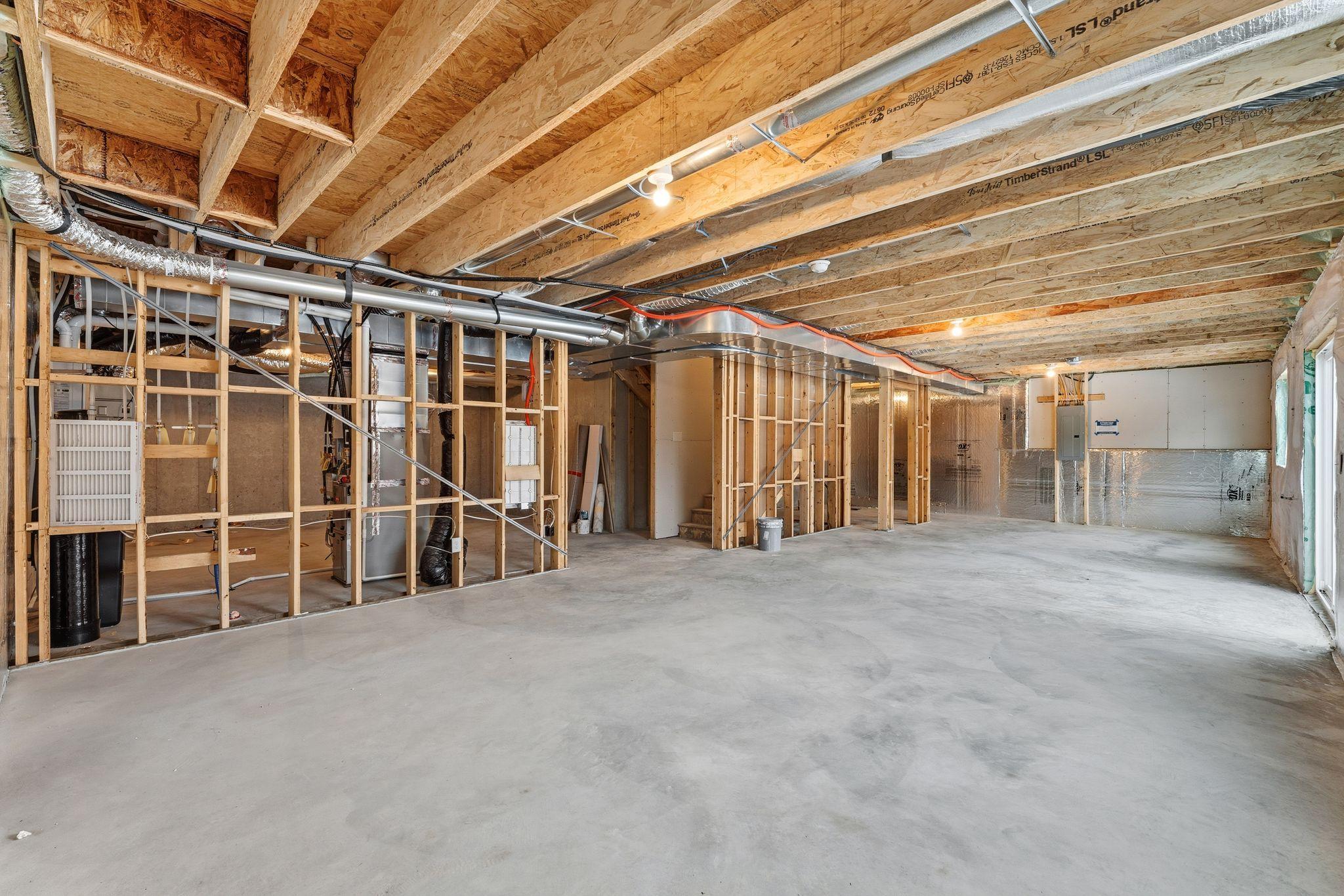 Walk out basement! Photo is of the actual home.