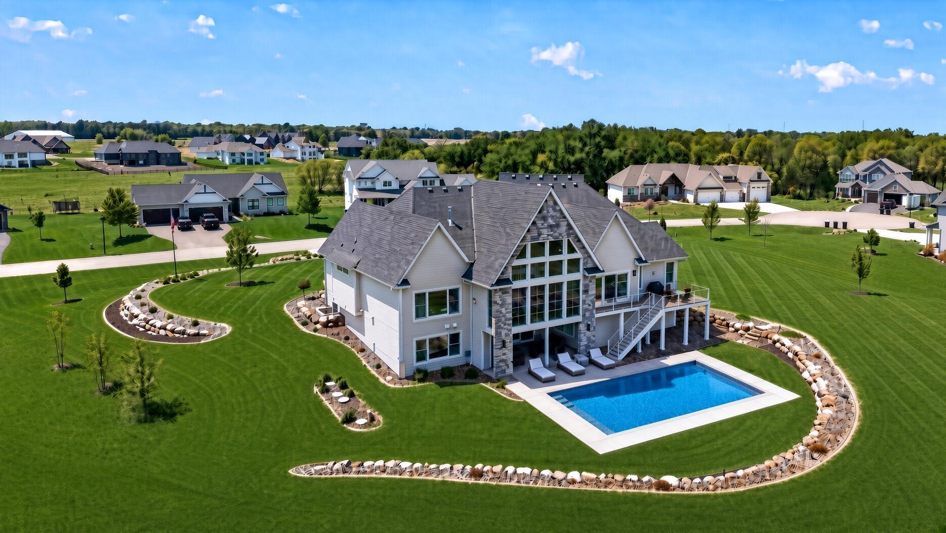 AI Rendered image showing pool that seller will include with accepted offer