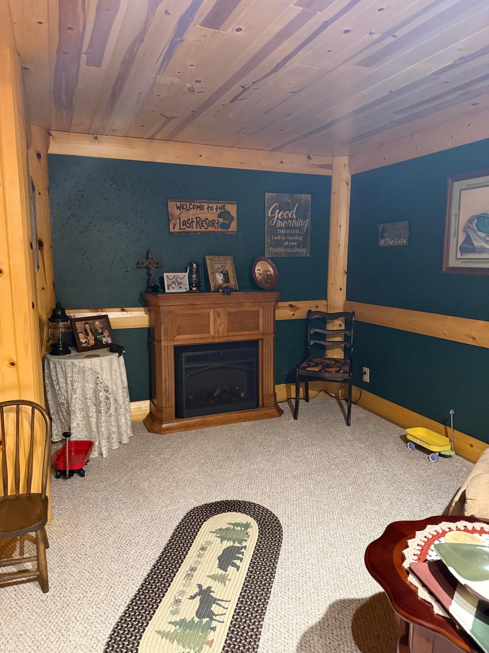 Basement Electric Fireplace