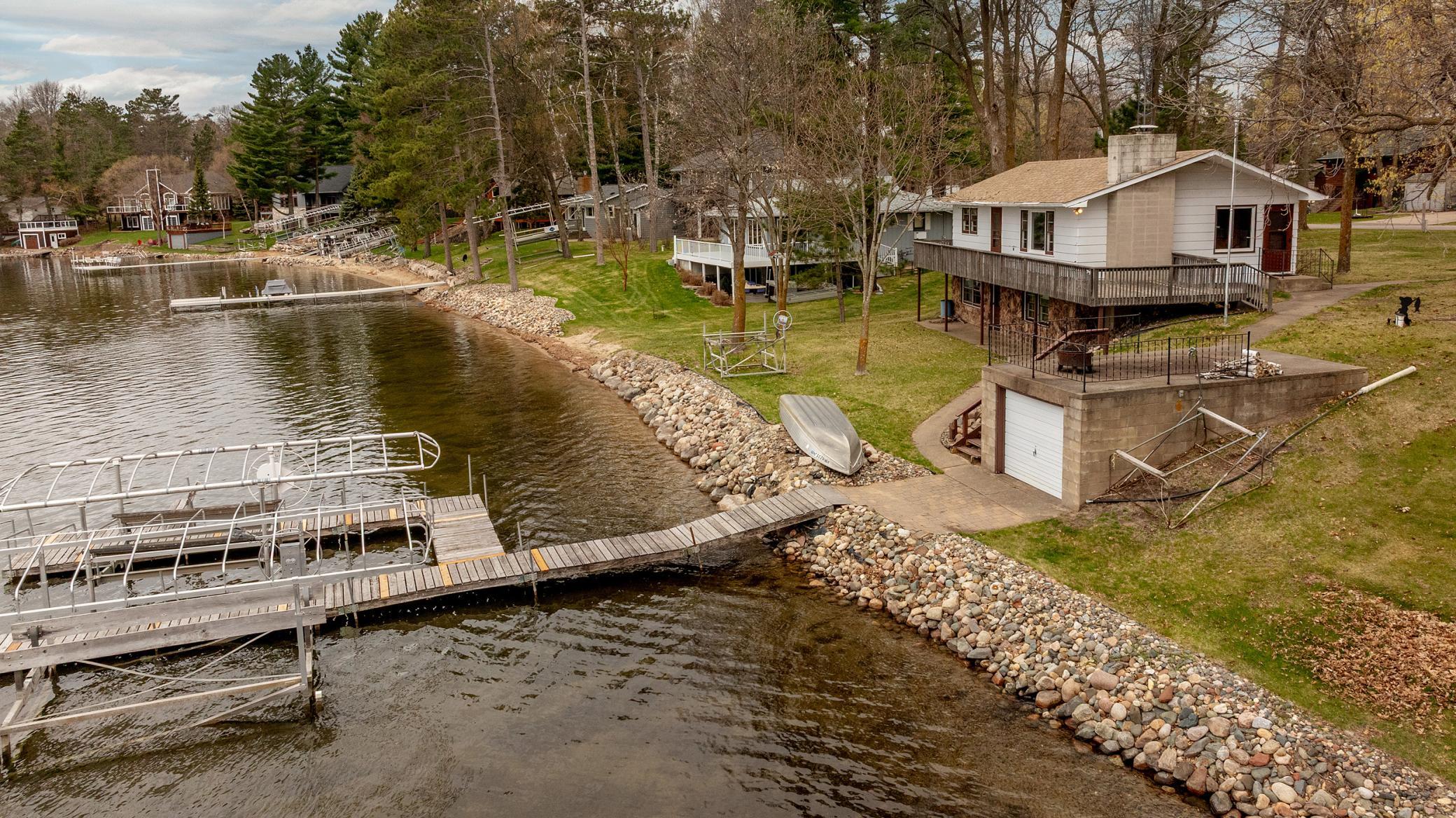 A look down the shoreline.