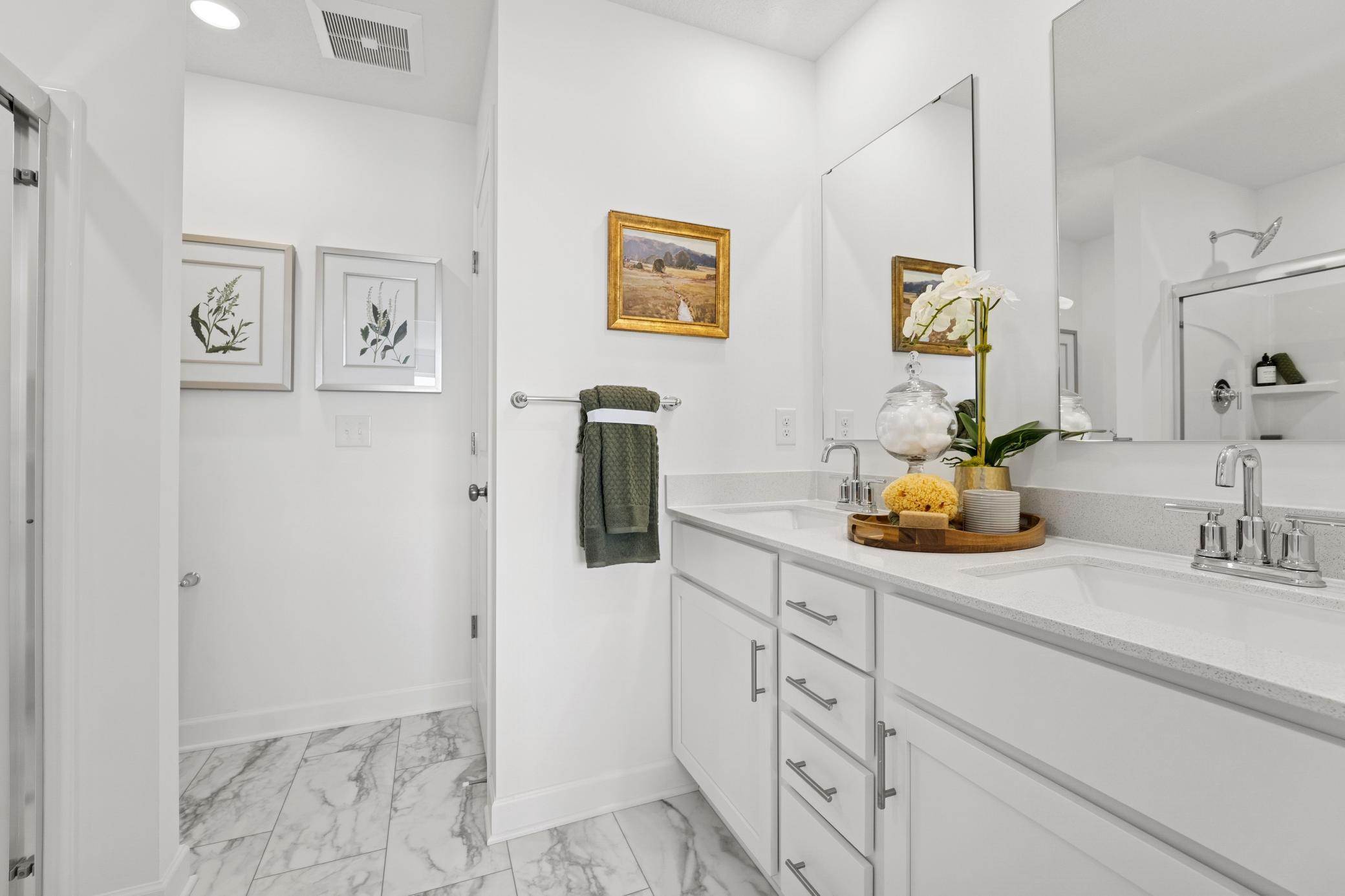 Residents will enjoy seamless morning routines with direct access to a spa-inspired bathroom