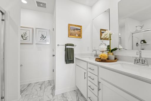 Residents will enjoy seamless morning routines with direct access to a spa-inspired bathroom