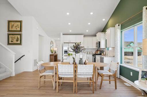 Enjoy convenient transitions between shared rooms within the open layout