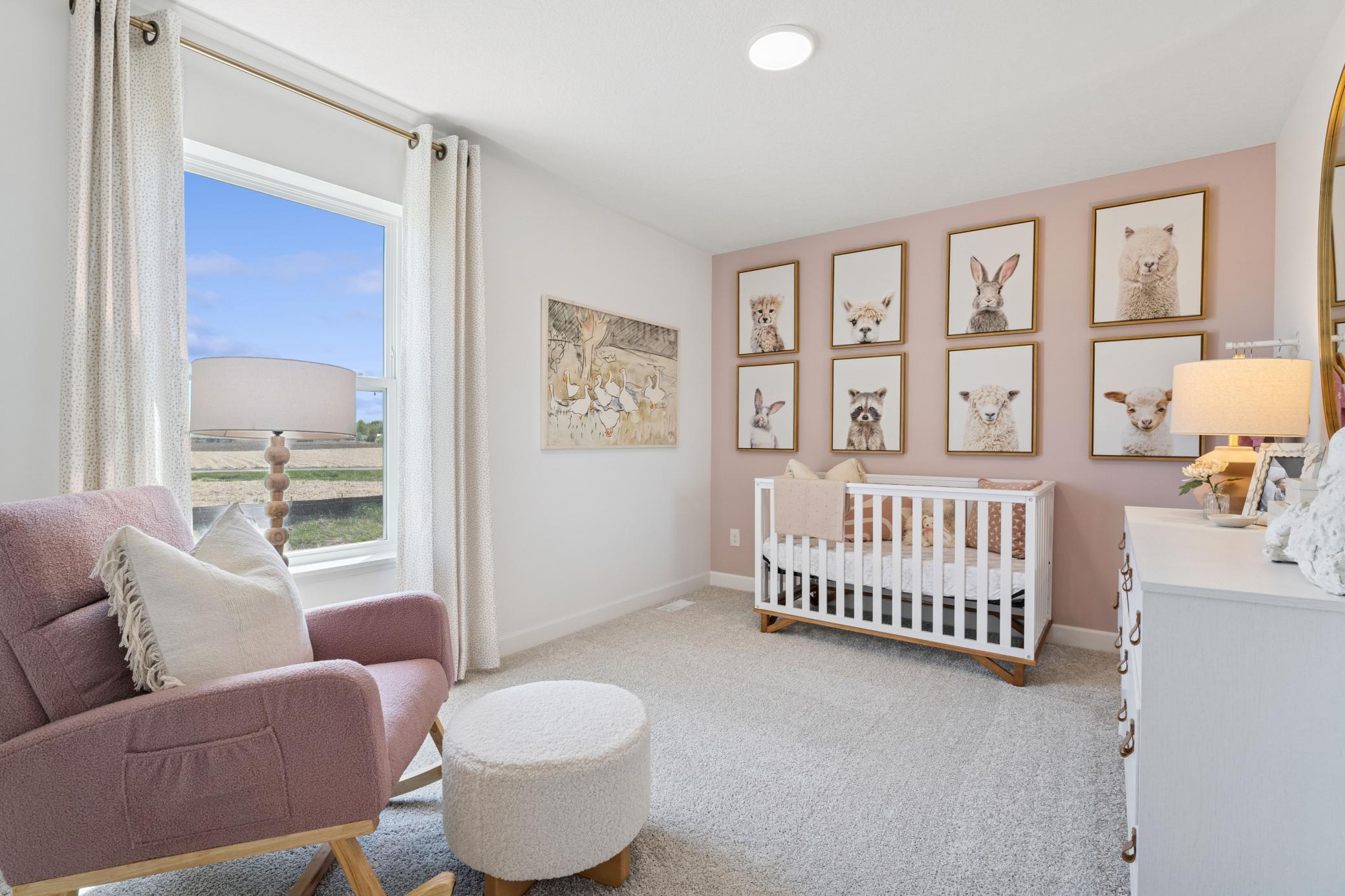 The secondary bedrooms offer peace and quiet after a busy day.
