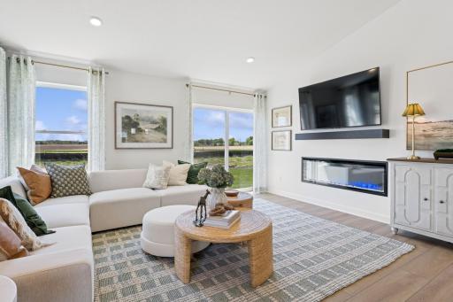 Style and arrange the room to create an inviting space