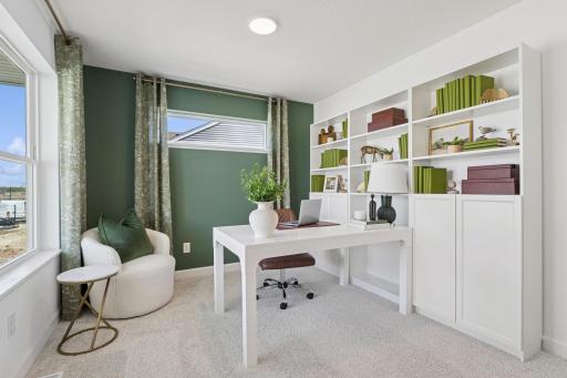 The flex space is versatile and ready for the unique needs of the homeowner