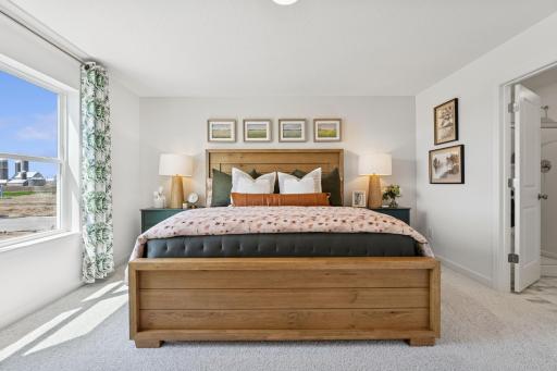 Rest and relaxation await in the ownerâs suite, which features a tranquil bedroom, a spa-inspired bathroom and a walk-in closet.