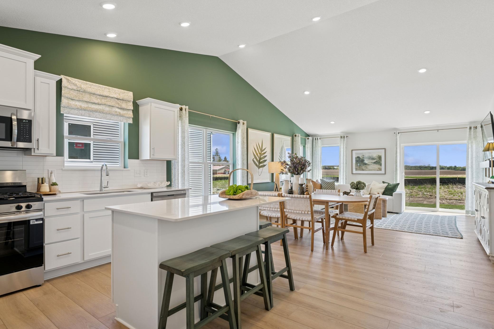 Photos are of the actual model home